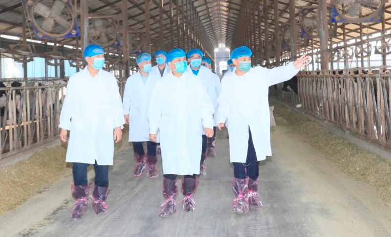 快訊丨河南省人民政府副省長武國定蒞臨花花牛乳業(yè)集團瑞亞牧業(yè)調(diào)研奶源基地建設情況